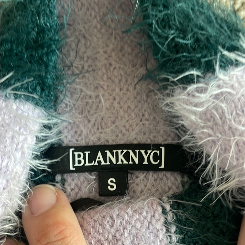 Blank NYC Striped Sweater - Green and Purple - Picture 4 of 8